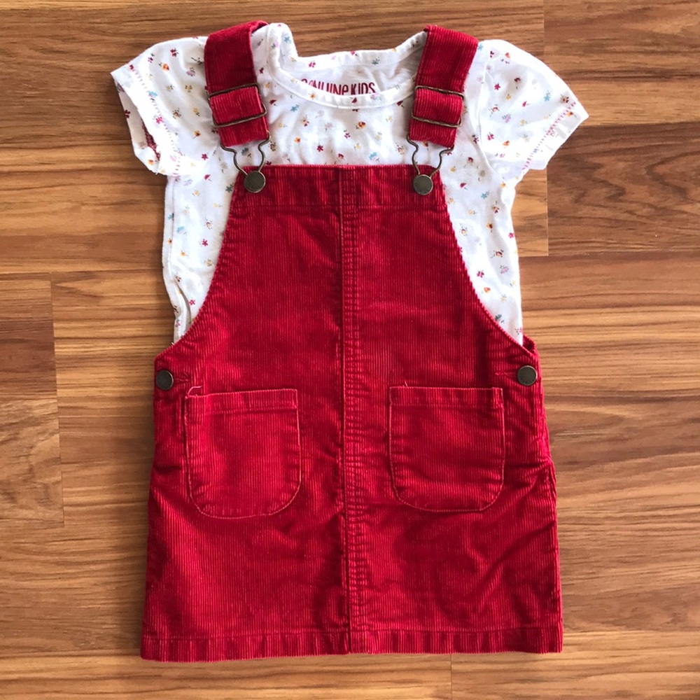 Corduroy Overall Dress